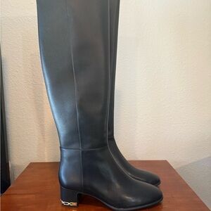 Michael Kors Black Leather Heeled Boots